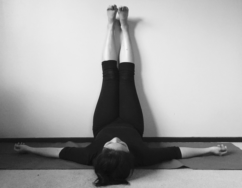 viparita karani yoga pose